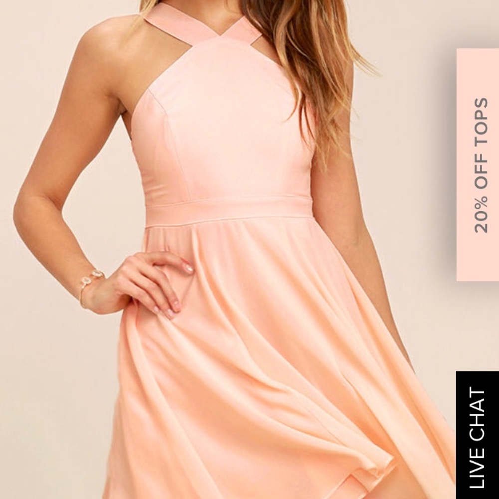 Lulus peach dress